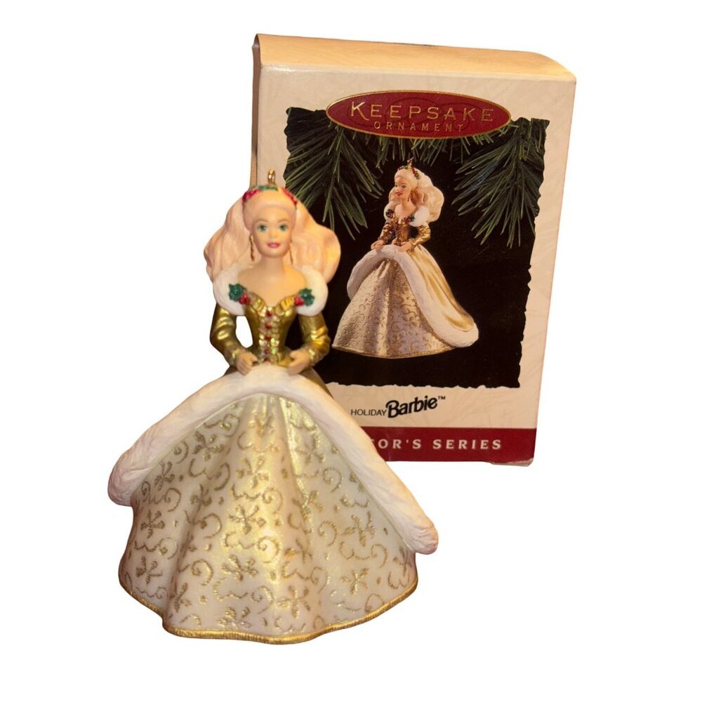 Hallmark 1994 Holiday Barbie Keepsake Ornament In Original Box - Collectors Seri